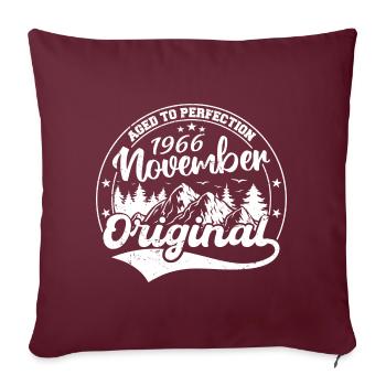 Légendaire depuis novembre 1966 - novembre 1966 - Housse de coussin décorative 45 x 45 cm - bordeaux - Devant