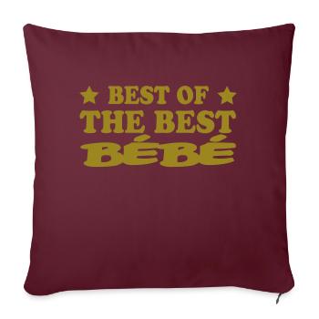 BEST OF THE BEST bébé - Housse de coussin décorative 45 x 45 cm - bordeaux - Devant