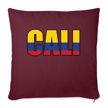 Cali - Sofakissenbezug 45 x 45 cm - Burgunderrot - Vorne