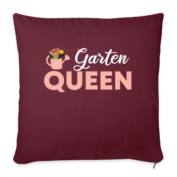 Garten Queen - Sofakissenbezug 45 x 45 cm - Burgunderrot - Vorne