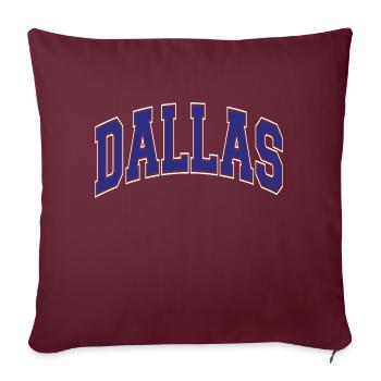 Dallas - Sofakissenbezug 45 x 45 cm - Burgunderrot - Vorne