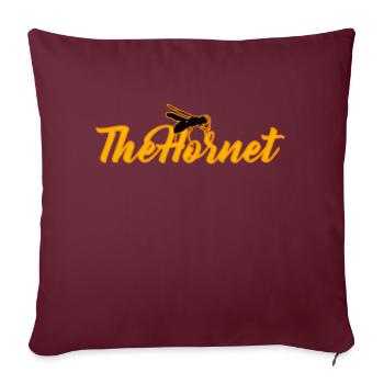 Hornet Logo Neu - Sofakissenbezug 45 x 45 cm - Burgunderrot - Vorne