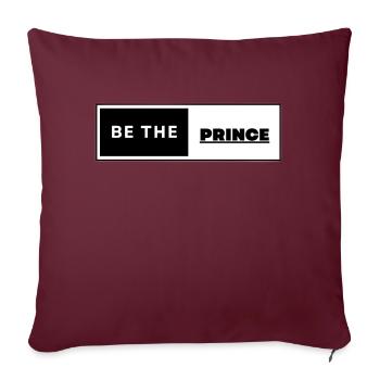 Be The Prince - Sofakissenbezug 45 x 45 cm - Burgunderrot - Vorne