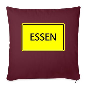 ortsschild essen - Sofakissenbezug 45 x 45 cm - Burgunderrot - Vorne