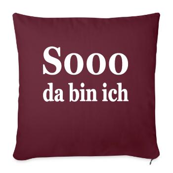 Party - Sofakissenbezug 45 x 45 cm - Burgunderrot - Vorne