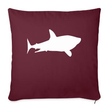shark hai - Sofakissenbezug 45 x 45 cm - Burgunderrot - Vorne