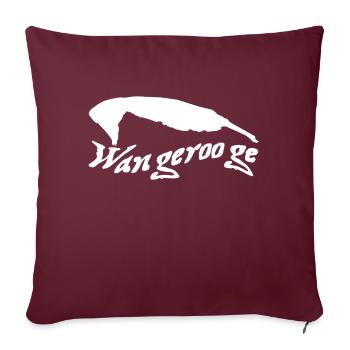 Wangerooge Tattoo - Housse de coussin décorative 45 x 45 cm - bordeaux - Devant