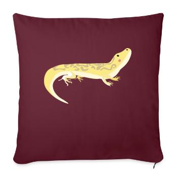 gecko - Sofa pillowcase 17,3'' x 17,3'' (45 x 45 cm) - burgundy - Front