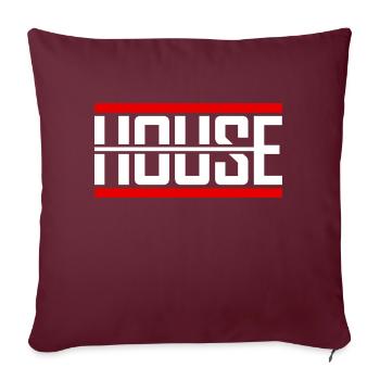 House Music - Housse de coussin décorative 45 x 45 cm - bordeaux - Devant