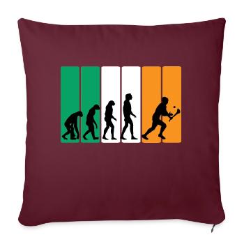 L’évolution du hurling - Housse de coussin décorative 45 x 45 cm - bordeaux - Devant
