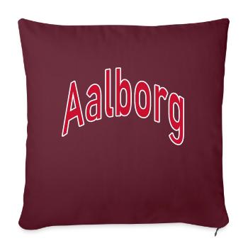 Aalborg - Housse de coussin décorative 45 x 45 cm - bordeaux - Devant