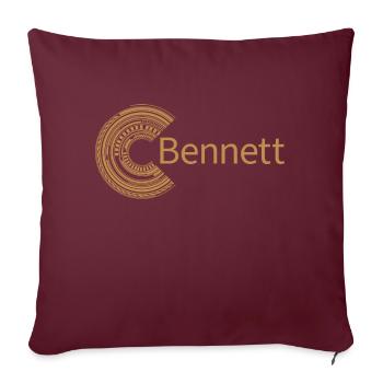 Pour Bennett - Housse de coussin décorative 45 x 45 cm - bordeaux - Devant