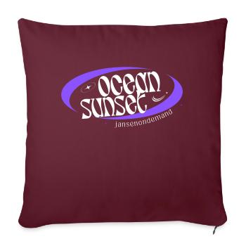 Ocean Sunset - Sofakissenbezug 45 x 45 cm - Burgunderrot - Vorne