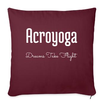 Imagination rêveuse Acrobaties visionnaires impressionnantes - Housse de coussin décorative 45 x 45 cm - bordeaux - Devant