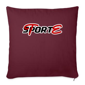 SPORTE - Sofakissenbezug 45 x 45 cm - Burgunderrot - Vorne