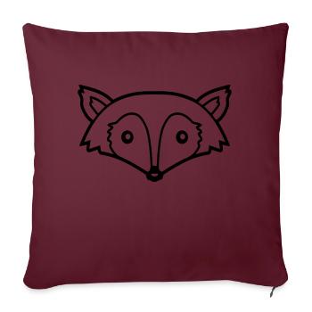 Fox Red Fox Wild Animal Clever Forest Inhabitants - Sofa pillowcase 17,3'' x 17,3'' (45 x 45 cm) - burgundy - Front