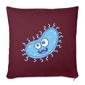 MICROBIOLOGIST: Sweet bacteria - Sofakissenbezug 45 x 45 cm - Burgunderrot - Vorne