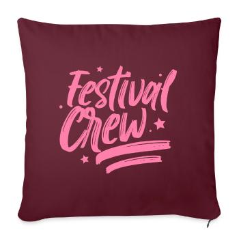 Festival Équipe musique Festivals Festival - Housse de coussin décorative 45 x 45 cm - bordeaux - Devant