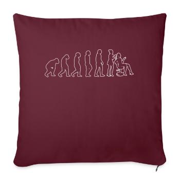 Coiffeur Ciseaux Peigne Coiffeur Coiffeur - Housse de coussin décorative 45 x 45 cm - bordeaux - Devant