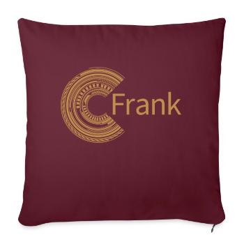 Für Frank - Sofakissenbezug 45 x 45 cm - Burgunderrot - Vorne