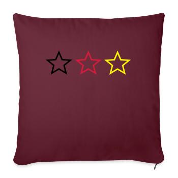 La star du football Allemagne - Housse de coussin décorative 45 x 45 cm - bordeaux - Devant
