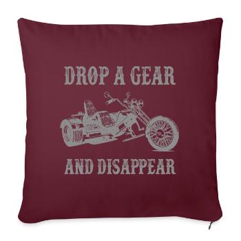 Drop A Gear And Disappear Trike Bike Tricycle - Sofa pillowcase 17,3'' x 17,3'' (45 x 45 cm) - burgundy - Front