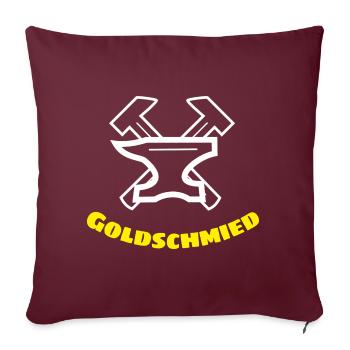 Goldschmied - Sofakissenbezug 45 x 45 cm - Burgunderrot - Vorne
