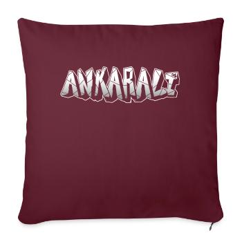 Ankarali - Sofa pillowcase 17,3'' x 17,3'' (45 x 45 cm) - burgundy - Front