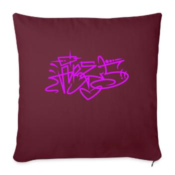 Ares Tag - Sofakissenbezug 45 x 45 cm - Burgunderrot - Vorne