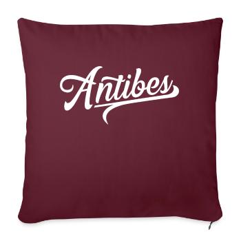 Antibes - Housse de coussin décorative 45 x 45 cm - bordeaux - Devant