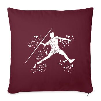Lancer de javelot Colorsplash Lancer de javelot - Housse de coussin décorative 45 x 45 cm - bordeaux - Devant
