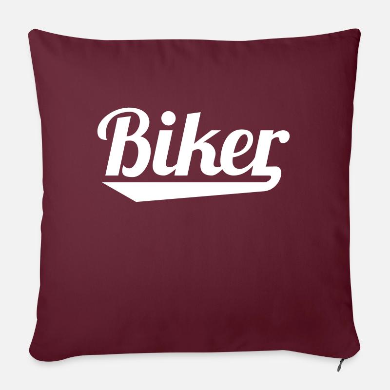 Biker - Sofakissenbezug 45 x 45 cm - Burgunderrot