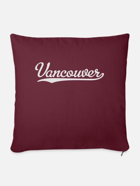 Vancouver - Sofakissenbezug 45 x 45 cm - Burgunderrot
