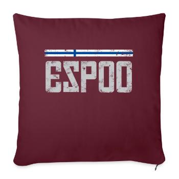Espoo - Housse de coussin décorative 45 x 45 cm - bordeaux - Devant