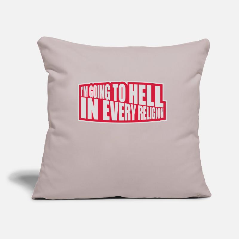 in going to hell Sofa pillowcase 17,3'' x 17,3'' (45 x 45 cm)