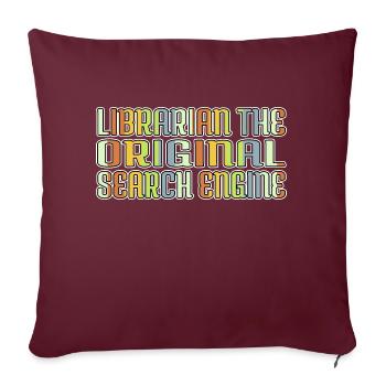 Green Dictons Book Keeper Shirt Fun - Housse de coussin décorative 45 x 45 cm - bordeaux - Devant