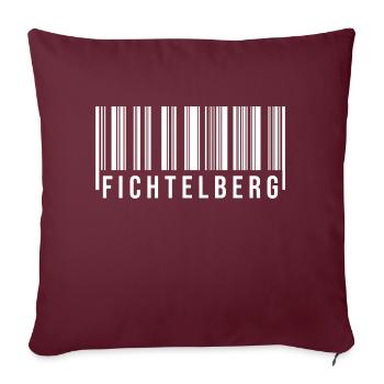 Fichtelberg Erzgebirge - Sofakissenbezug 45 x 45 cm - Burgunderrot - Vorne