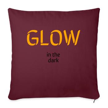 Glowy - Sofa pillowcase 17,3'' x 17,3'' (45 x 45 cm) - burgundy - Front