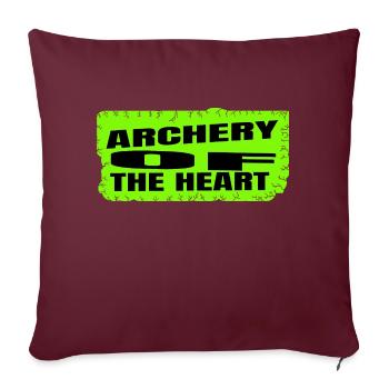 love quotes joke self-love archery events - Sofakissenbezug 45 x 45 cm - Burgunderrot - Vorne