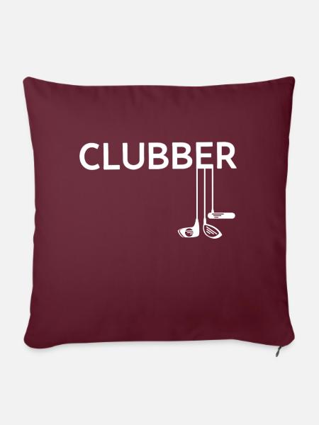 Clubber! - Sofakissenbezug 45 x 45 cm - Burgunderrot