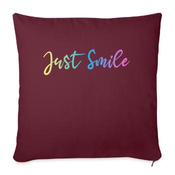 JUST SMILE GRADIENT TRIPLE - Housse de coussin décorative 45 x 45 cm - bordeaux - Devant