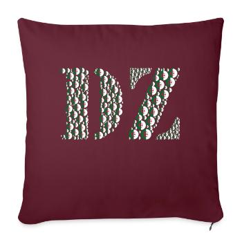 DZ - Housse de coussin décorative 45 x 45 cm - bordeaux - Devant
