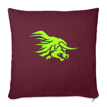 Tatouage tatouage tribal tatouages Body art couleur - Housse de coussin décorative 45 x 45 cm - bordeaux - Devant