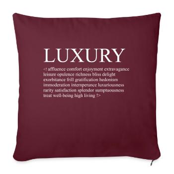 Luxury - Examples - Sofakissenbezug 45 x 45 cm - Burgunderrot - Vorne