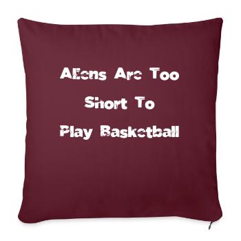 basket petite amie tout scifi - Housse de coussin décorative 45 x 45 cm - bordeaux - Devant