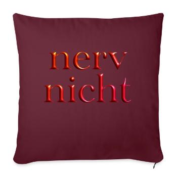 coole Sprüche 1 - Sofakissenbezug 45 x 45 cm - Burgunderrot - Vorne