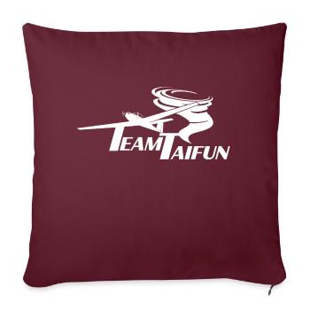230327 Team Taifun - Sofakissenbezug 45 x 45 cm - Burgunderrot - Vorne