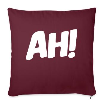 AH! - Housse de coussin décorative 45 x 45 cm - bordeaux - Devant