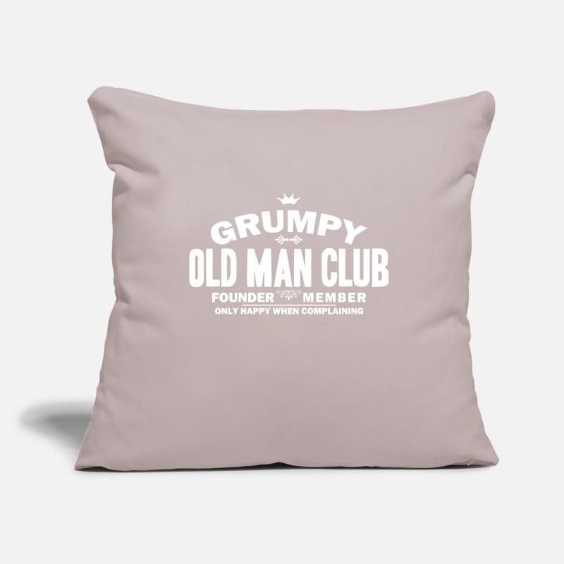 Grumpy Old Man Club - Only Happy When Complaining Sofakissenbezug 45 x 45 cm
