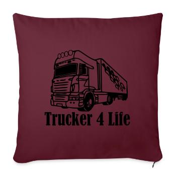 truck02 - Housse de coussin décorative 45 x 45 cm - bordeaux - Devant